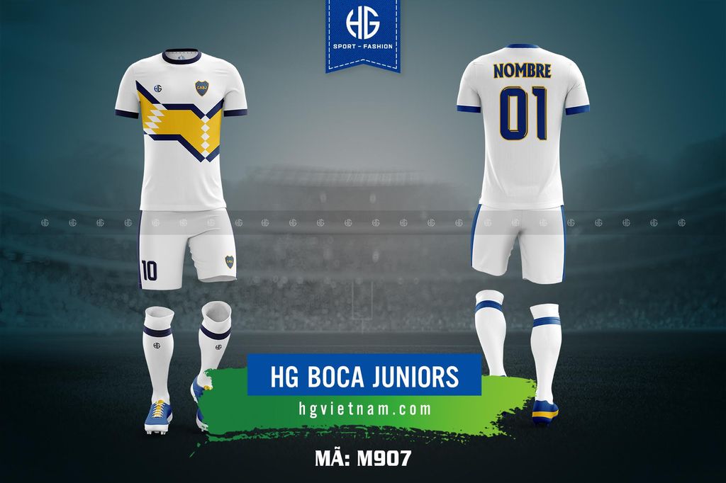  Áo bóng đá câu lạc bộ Boca Juniors M907. HG 