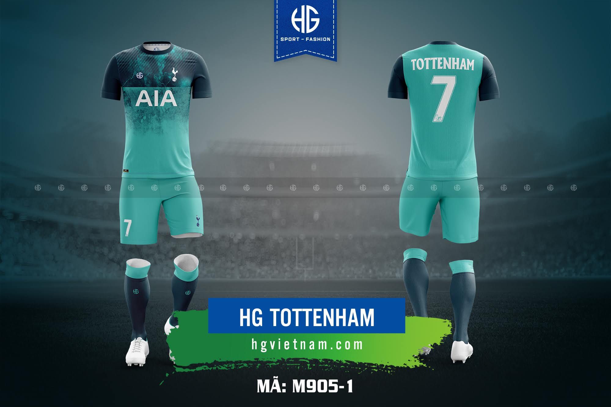  Áo bóng đá câu lạc bộ M905-1. HG Tottenham 