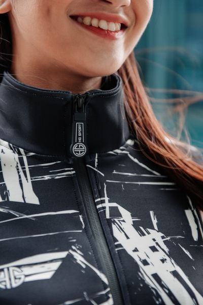  Bộ thể thao nỉ trơn cổ dựng JK35 