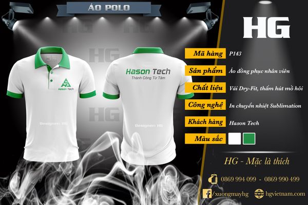  Tổng hợp mẫu áo đồng phục polo màu trắng 