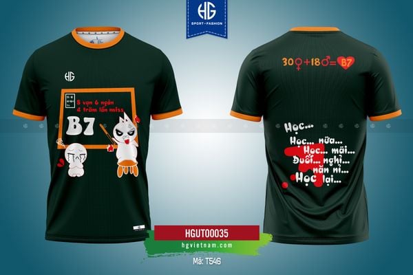  Áo đồng phục cấp 2 màu xanh rêu T546 