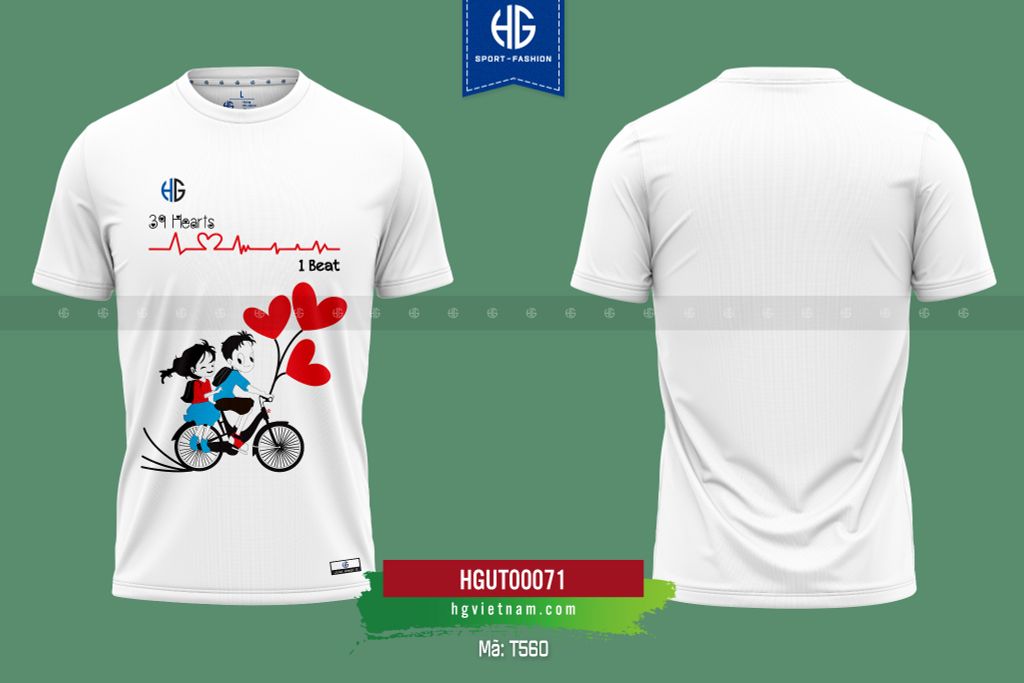  Áo đồng phục màu trắng T560 