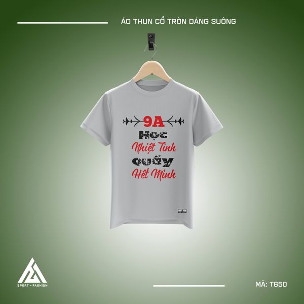  Áo đồng phục học sinh cấp 2 màu ghi T650 