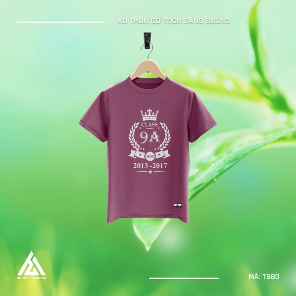  Áo đồng phục cấp 2 màu tím T660 