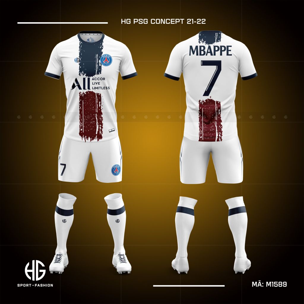  Áo bóng đá câu lạc bộ M1589. HG PSG Concept 21-22 