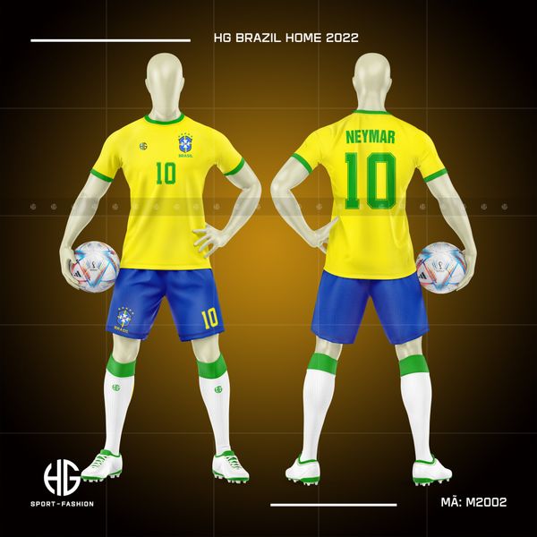  Áo bóng đá đội tuyển Brazil Home 2022 M2002. HG 
