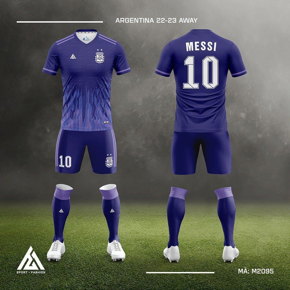  Bộ bóng đá đội tuyển Argentina 22-23 Away M2095 