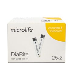 Que thử đường huyết microlife DiaRite BGM ( Hộp 50 que)