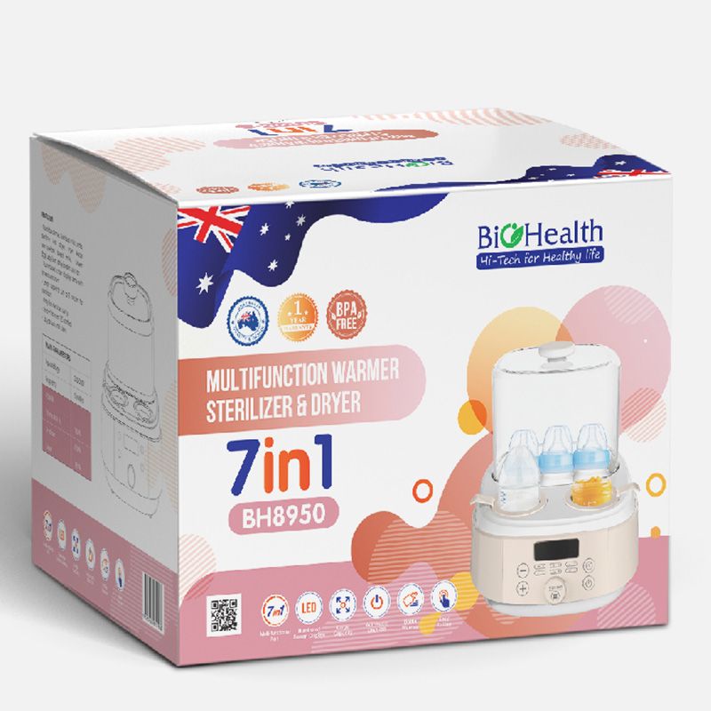 Máy tiệt trùng, hâm sữa sấy khô đa năng 7 trong 1 - BH8950