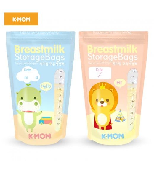 Túi chữ sữa K - Mom Hàn Quốc 200ml ( Hộp 100 túi)