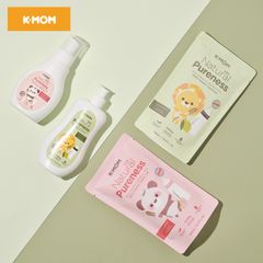 Nước rửa bình, rau quả chiết xuất từ trà xanh K-MOM Pureness 500 ml