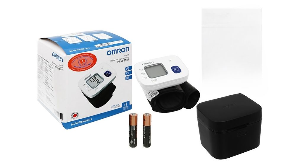 Máy đo huyết áp điện tử cổ tay Omron HEM-6161