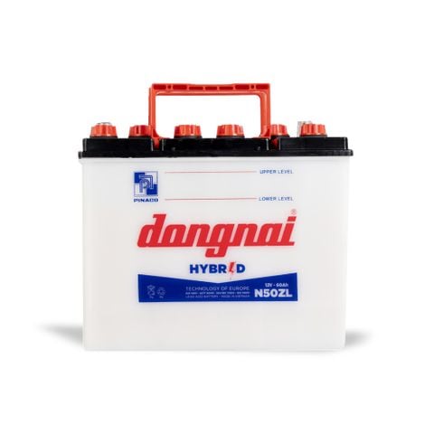  Ắc quy Hybrid Đồng Nai N50ZL - 12V - 60Ah 