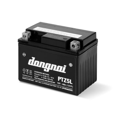  Ắc quy khô miễn bảo dưỡng Đồng Nai PTZ5L - 12V - 4Ah 