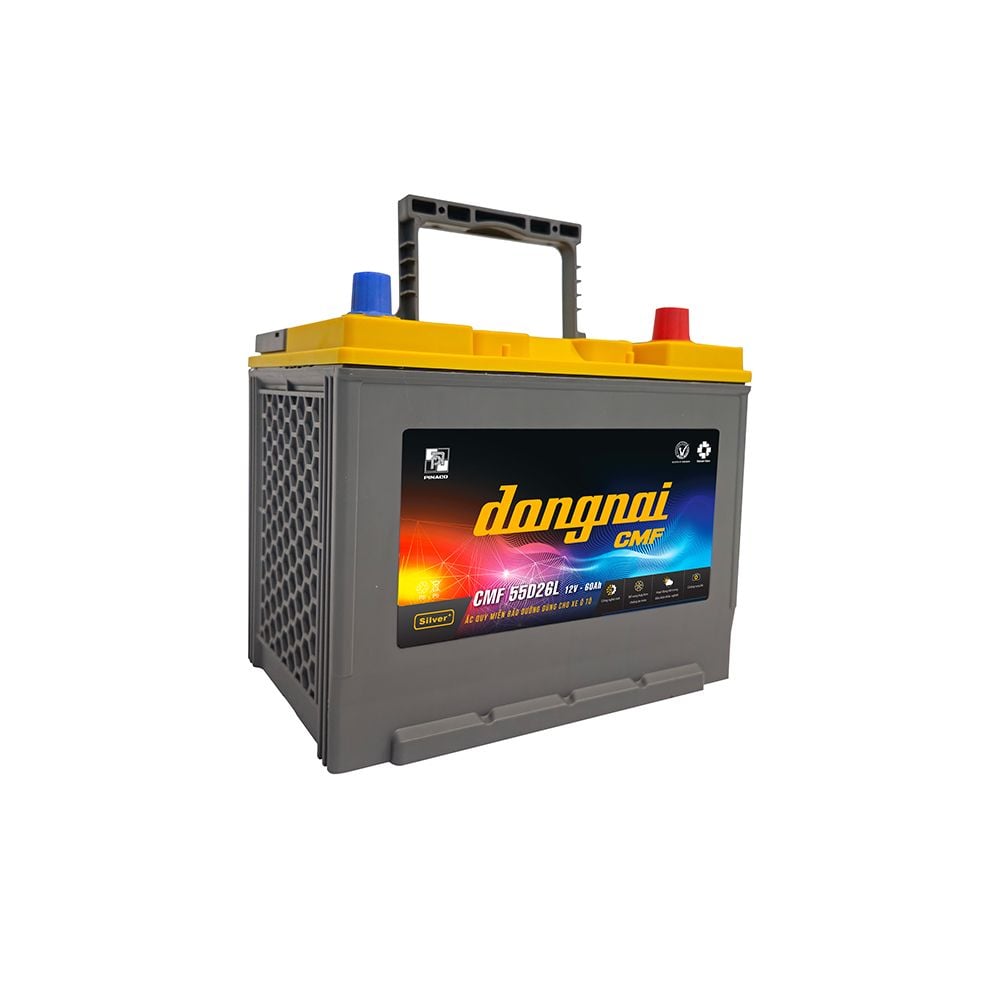  Ắc quy khô miễn bảo dưỡng Đồng Nai CMF 55D26L - 12V - 60Ah 