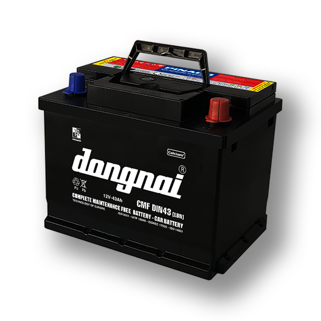  Ắc quy khô miễn bảo dưỡng Đồng Nai CMF DIN43 [LBN] - 12V - 43Ah 