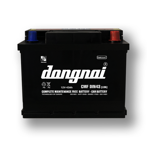  Ắc quy khô miễn bảo dưỡng Đồng Nai CMF DIN43 [LBN] - 12V - 43Ah 