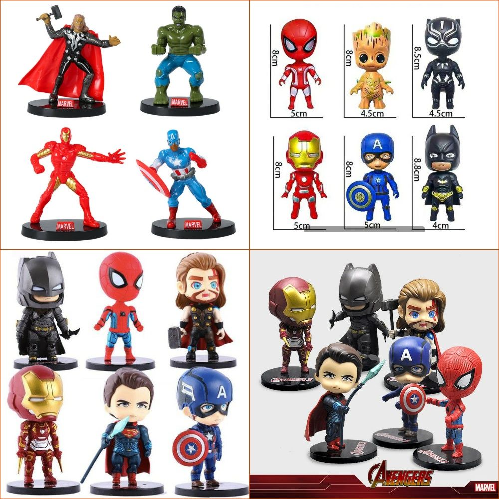 Mô hình siêu anh hùng Marvel Avengers trang trí bánh sinh nhật ...