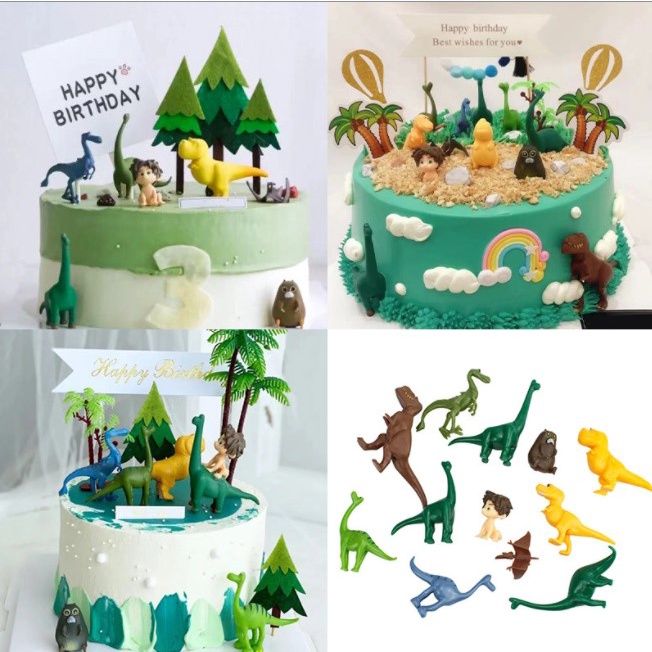 Bộ khủng long trang trí bánh sinh nhật – Bánh Ơi - Nguyên liệu làm ...