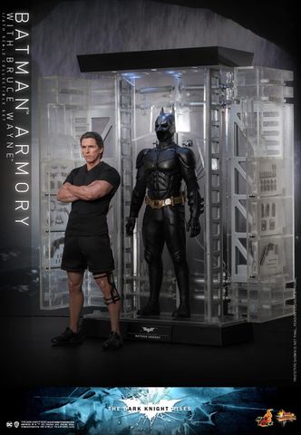 [ĐÃ PHÁT HÀNH - ORDER] HOT TOYS MMS702 THE DARK KNIGHT RISES BATMAN ARMORY WITH BRUCE WAYNE