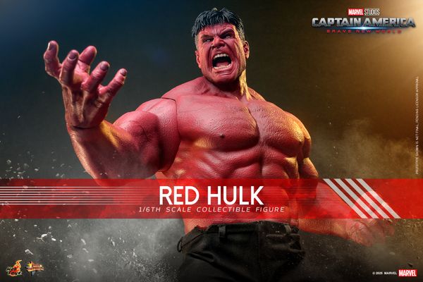 [ĐẶT TRƯỚC] HOT TOYS MMS797 : CAPTAIN AMERICA: BRAVE NEW WORLD : RED HULK 1/6TH SCALE COLLECTIBLE FIGURE