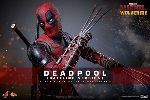 [ ĐÃ PHÁT HÀNH - ORDER ] HOT TOYS Deadpool & Wolverine MMS782 : DEADPOOL (BATTLING VERSION) 1/6th scale Collectible Figure