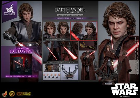 [ĐÃ PHÁT HÀNH - ORDER] HOT TOYS EXCLUSIVE DX47AEB : STAR WARS™ Darth Vader™ (Sith Apprentice) - Japan Version