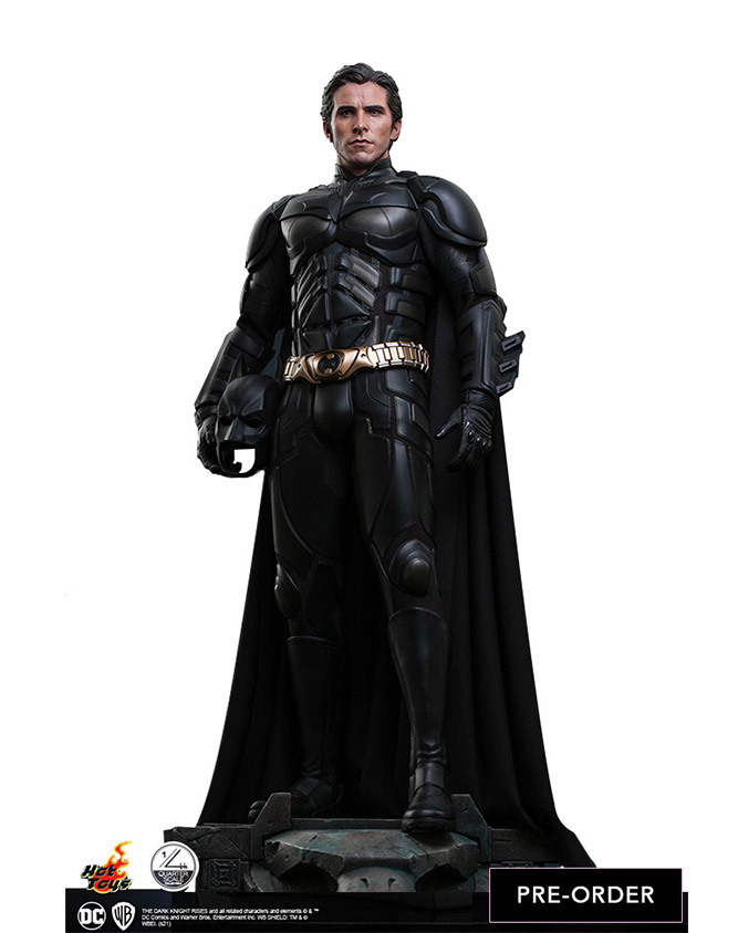 [đặt trước] hot toys qs019 - the dark knight trilogy batman 1/4th scale  collectible figure