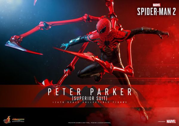 [ĐẶT TRƯỚC] HOT TOYS VGM61 -  MARVEL'S SPIDER-MAN 2 - PETER PARKER (SUPERIOR SUIT) 1/6TH SCALE COLLECTIBLE FIGURE