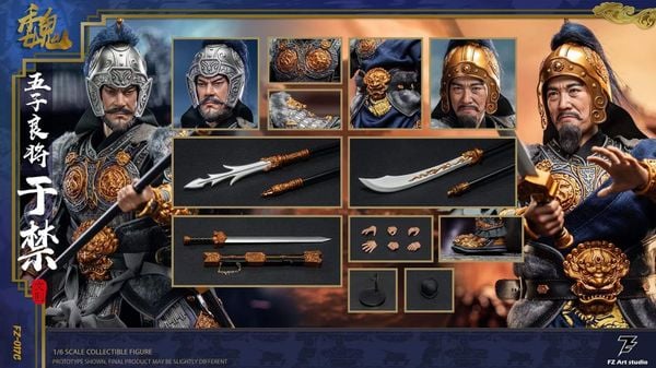 [ĐẶT TRƯỚC] ] FZ Art studio FZ-0014C THREE KINGDOMS SERIES - Yu Jin Yu Wen Ze - MÔ HÌNH TƯỚNG TAM QUỐC VU CẤM ( BẢN 2 HEAD )