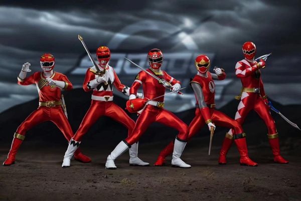 [ĐẶT TRƯỚC] SOOSOO TOYS : SST074SET - POWER RANGER : RED TEAM UP POWER RANGER SET