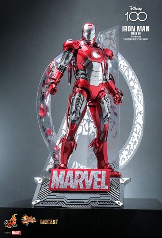 [ ĐÃ PHÁT HÀNH - ORDER ] HOT TOYS EXCLUSIVE - HOT TOYS MMS696D54 - DISNEY 100 : IRON MAN MARK VII (D100 VERSION)