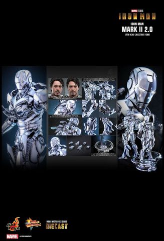 [ĐÃ PHÁT HÀNH - ORDER]  HOT TOYS MMS733D59 : IRON MAN MARK II (2.0) DIECAST