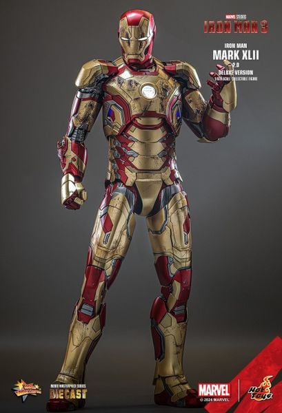 [ĐẶT TRƯỚC]  HOT TOYS MMS759D66  : IRON MAN 3 - IRON MAN MARK XLII DELUXE (2.0) DIECAST - REGULAR VERSION