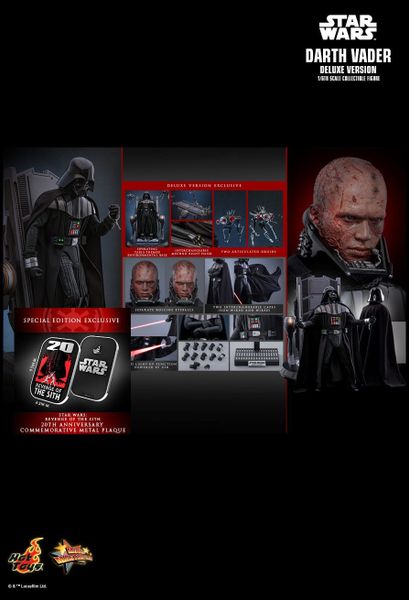 [ĐẶT TRƯỚC] HOT TOYS MMS811B : Star Wars: Revenge of the Sith™ : Darth Vader™ (Deluxe Version) Special Bonus 1/6 th scale Collectible Figure