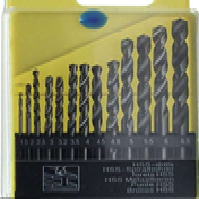 630255 - DRILL SET HSS STRAIGHT SHANK, 1-13MM 25'S IN STEEL CASE