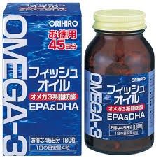 VIÊN UỐNG DẦU CÁ OMEGA 3 ORIHIRO 180V