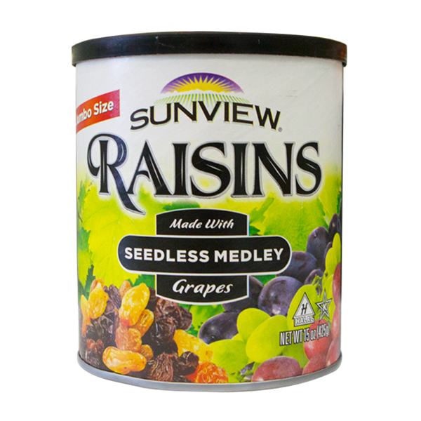 Nho khô không hạt Sunview Raisins Mỹ 425g