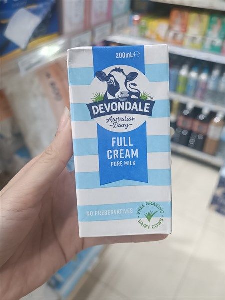 Devondale full cream vị Vani