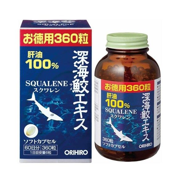 SỤN VI CÁ MẬP SQUALENE ORIHIRO 360 VIÊN