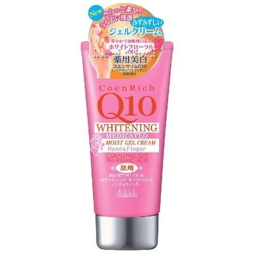 Kem dưỡng da tay Kose Q10 màu hồng tím ( giúp cấp ẩm, dưỡng trắng, dạng gel hương hoa tự nhiên)