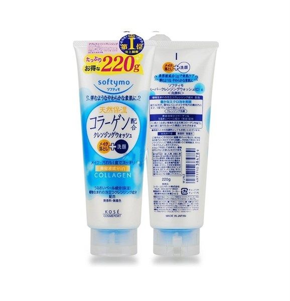 Sữa rửa mặt Collagen Kose Softymo 220g