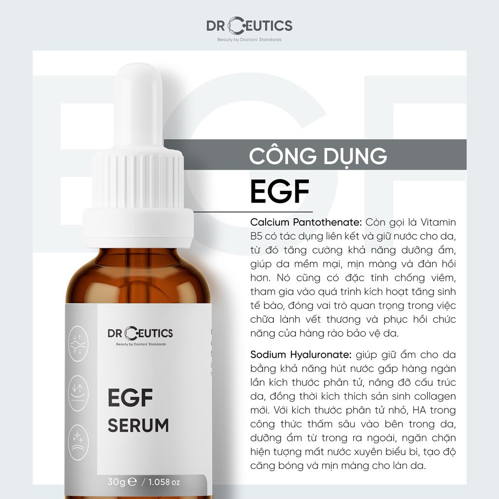 DrCeutics EGF Serum (30ml) – faceit.vn - Cửa Hàng Mỹ Phẩm / Dược mỹ phẩm  Chính Hãng