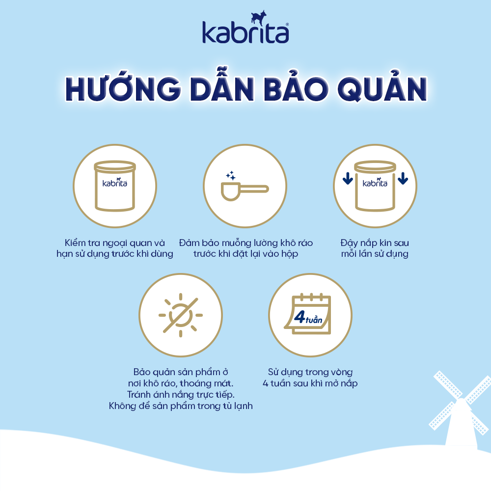  Sữa dê Kabrita Premium Hà Lan số 1 - 800g (cho trẻ 0-12 tháng) 