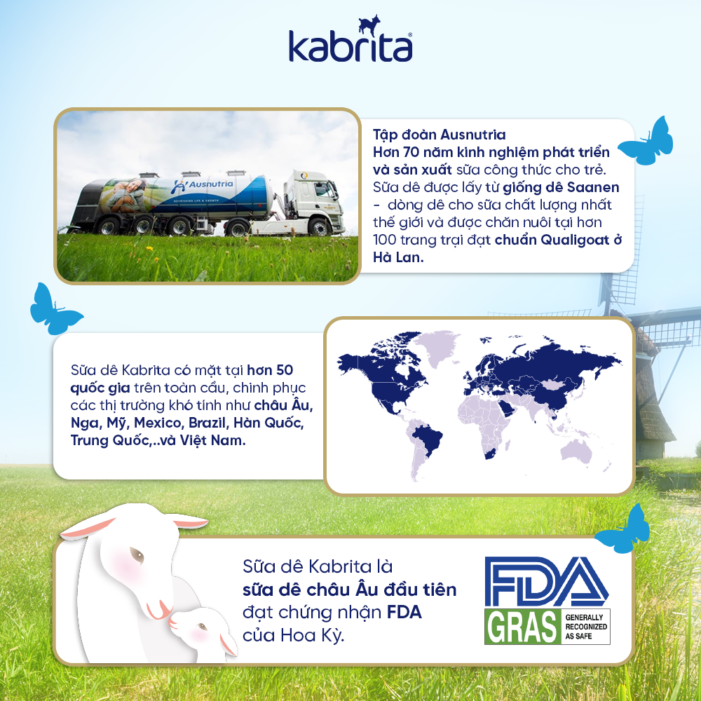  Sữa dê Kabrita Premium Hà Lan số 1 - 800g (cho trẻ 0-12 tháng) 