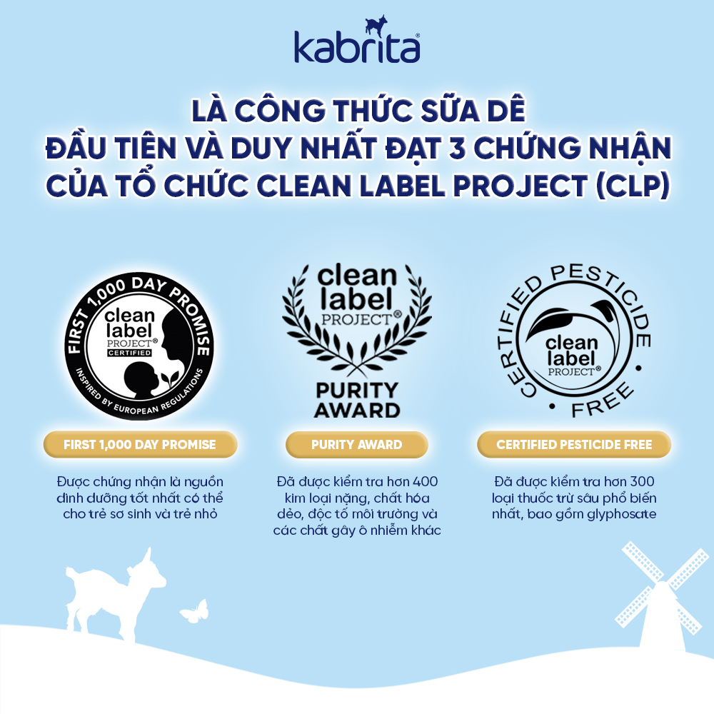  Sữa dê Kabrita Premium Hà Lan số 1 - 800g (cho trẻ 0-12 tháng) 