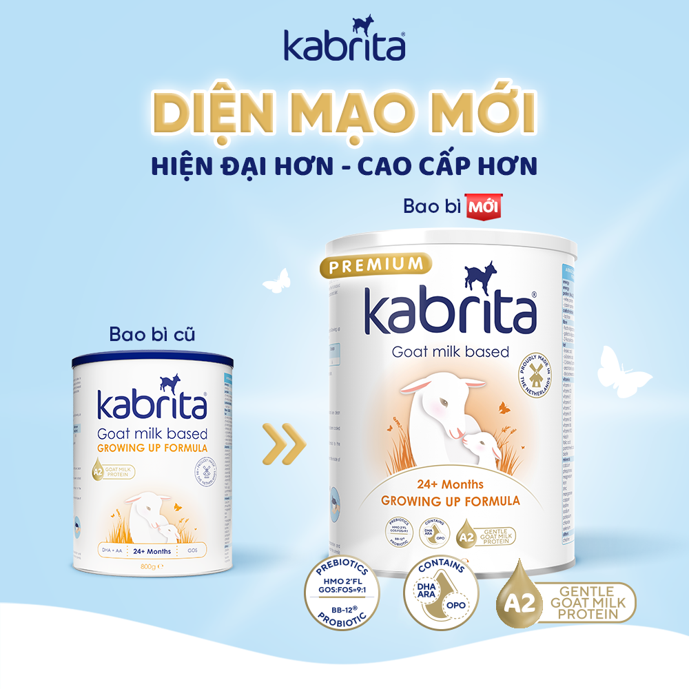 Sữa dê Kabrita Premium Hà Lan số 3 - 800g (cho trẻ trên 24 tháng) 