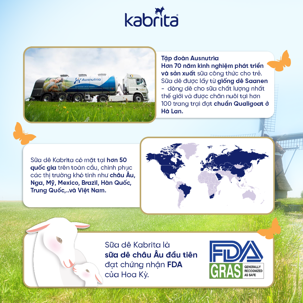  Sữa dê Kabrita Premium Hà Lan số 3 - 800g (cho trẻ trên 24 tháng) 
