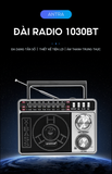  Đài Radio siêu bền, bắt sóng cực khỏe 3 băng, chơi nhạc Bluetooth, USB xuất xứ Indonesia KNSTAR 1030BT 