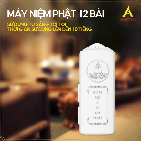  Máy Tụng Kinh Địa Tạng Đeo Cổ Có Sẵn 12 Bài Kinh Phổ Biến, Có Khe Cắm Thẻ Nhớ, Bảo  12 Tháng 